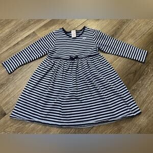 Vintage Gymboree Bon Voyage Paris Kitty Dress Size 4 striped knit dress  2002